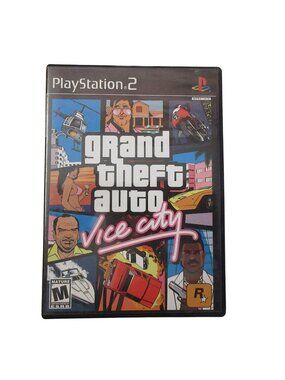 Grand Theft Auto: Vice City Sony PlayStation 2 PS2 2002 with Manual